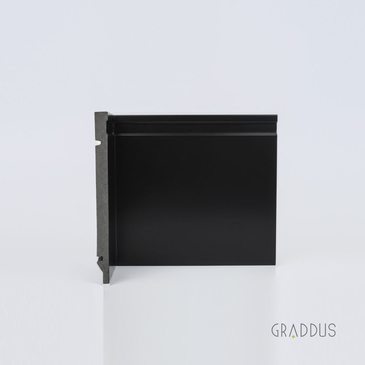 Rodapé Preto Frisado 20cm