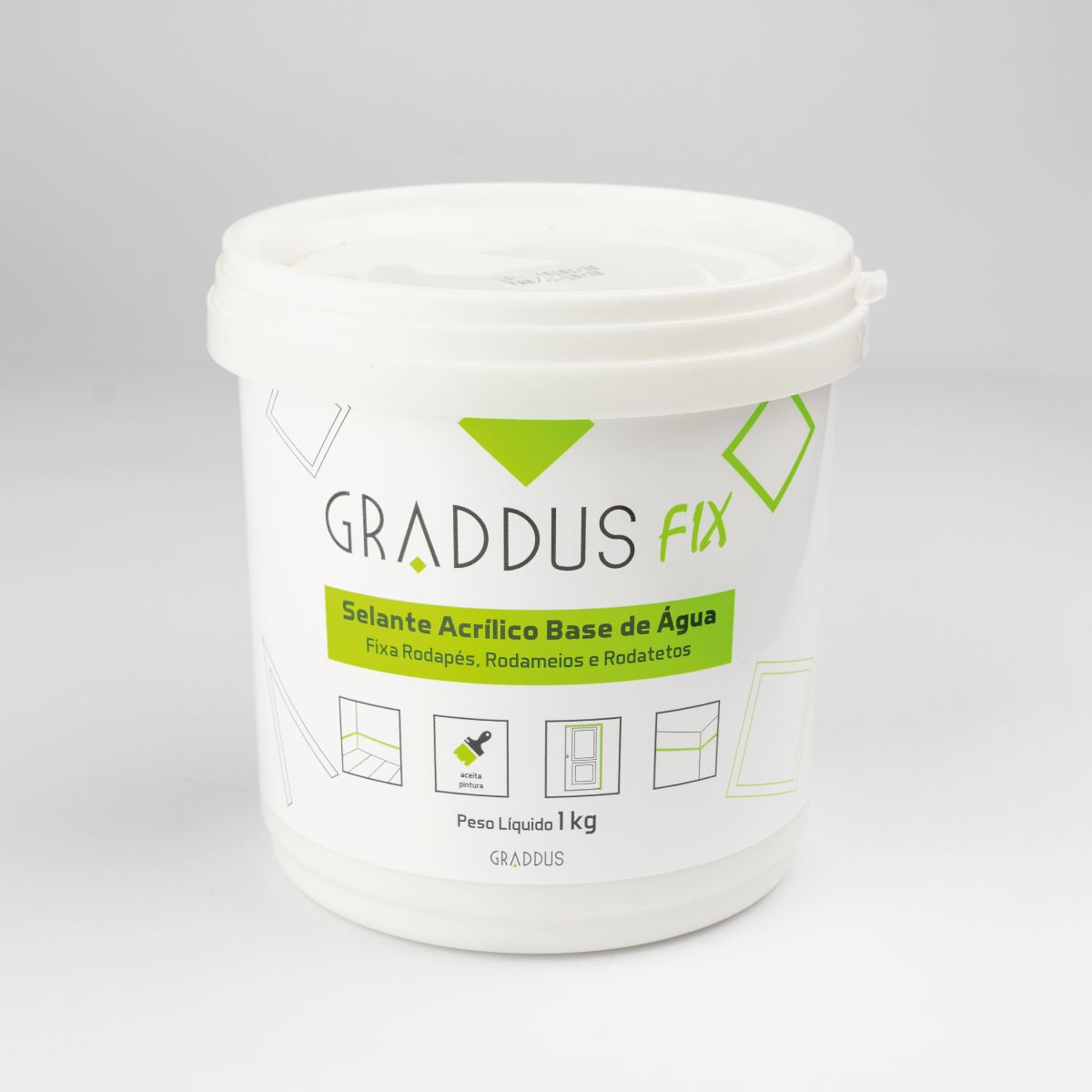 Selante Acrílico Branco - Graddus Fix Pote 1kg