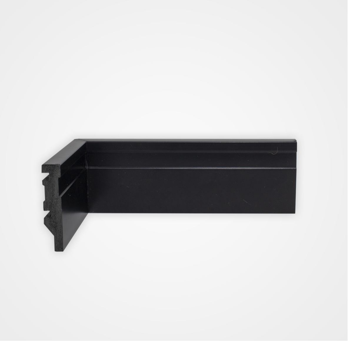 Rodapé Preto Frisado 7cm