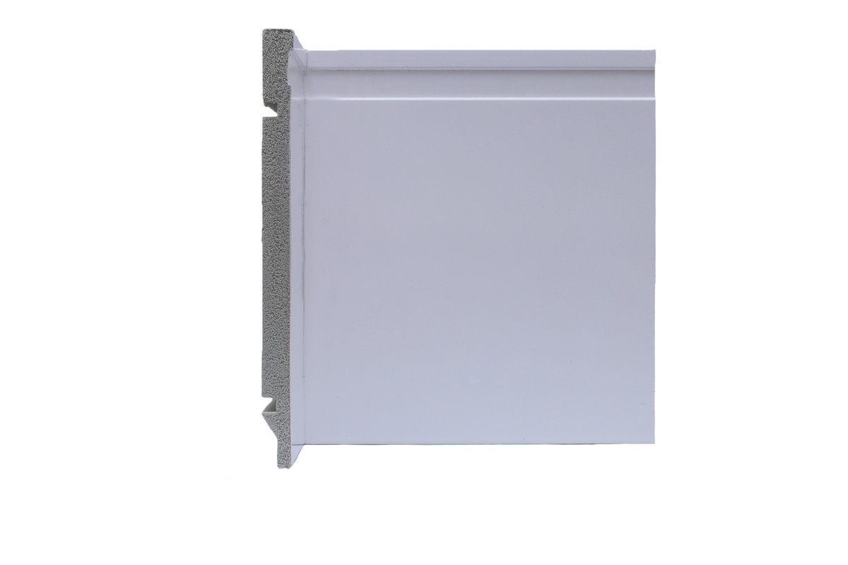 Rodapé Branco Frisado 20cm