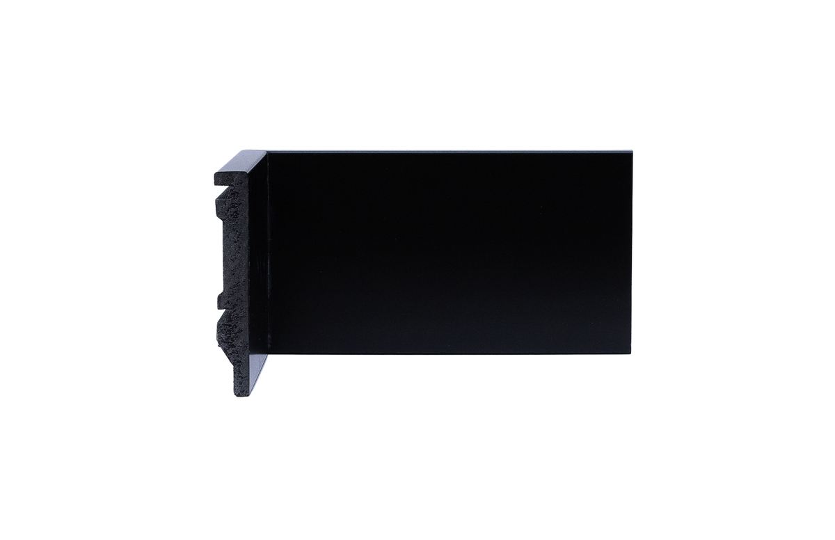 Rodapé Preto Liso 10cm